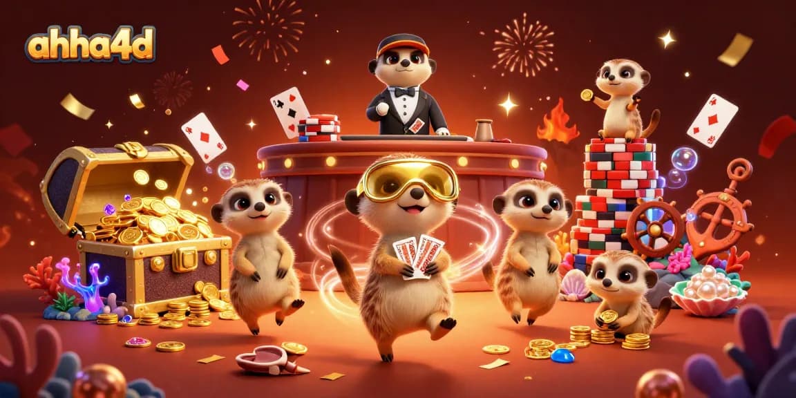 Aksi menarik di ahha4d dengan koloni meerkat menjalankan kasino yang meriah.