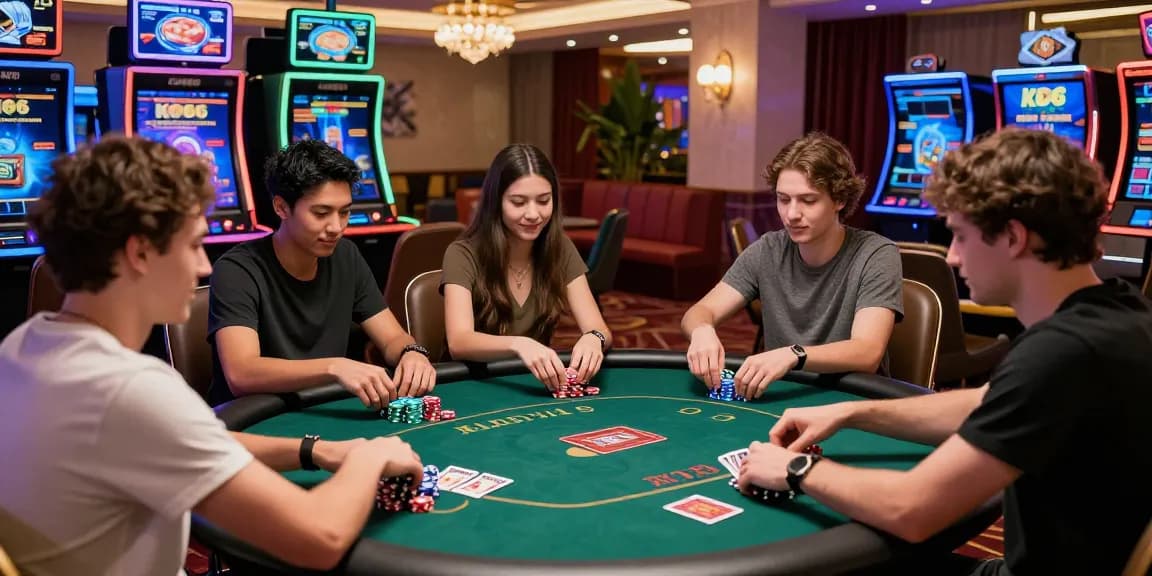 Exciting online gaming scene showcasing KO66 promotions in a vibrant casino environment.