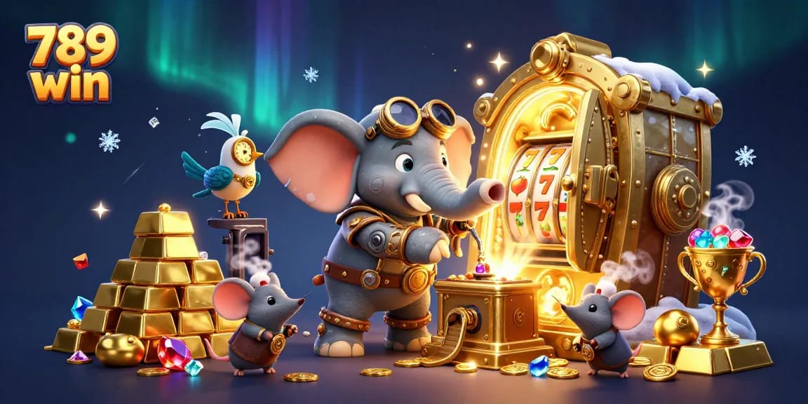 Engage with 789 win's thrilling slot machine experience featuring steampunk elements and dazzling treasures.