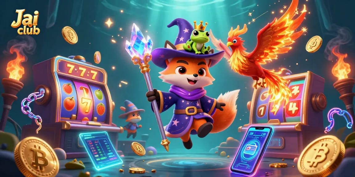 Engage with Jai club's thrilling slot games featuring vibrant jackpots and magical characters.