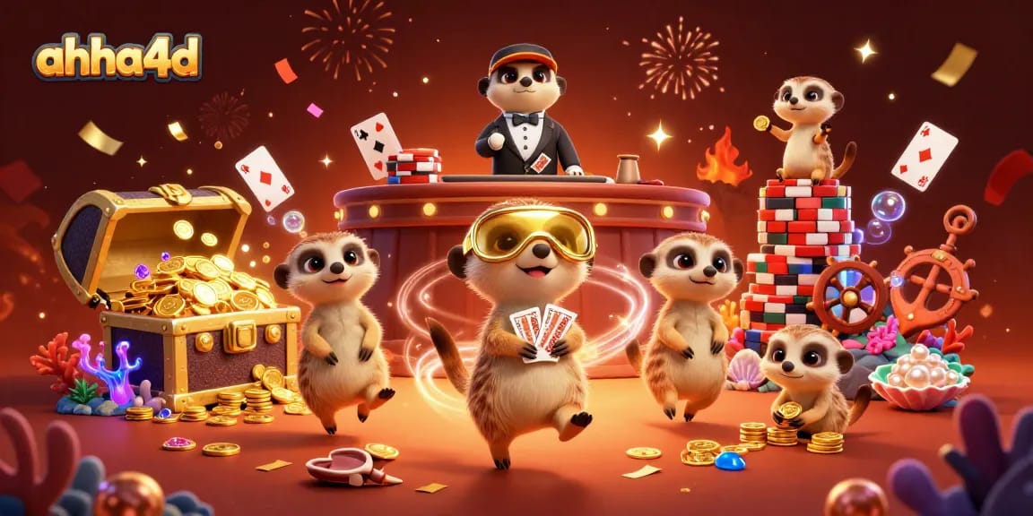 Aksi menarik di ahha4d dengan koloni meerkat menjalankan kasino yang meriah.