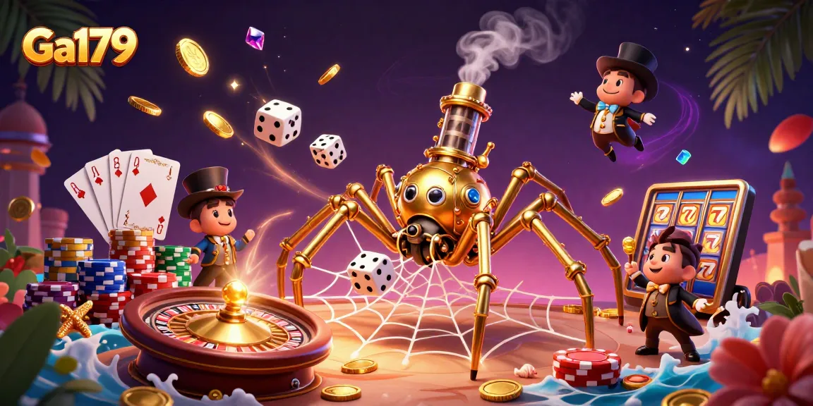 Experience dynamic gaming action at Ga179 with a captivating steampunk scene full of excitement.
