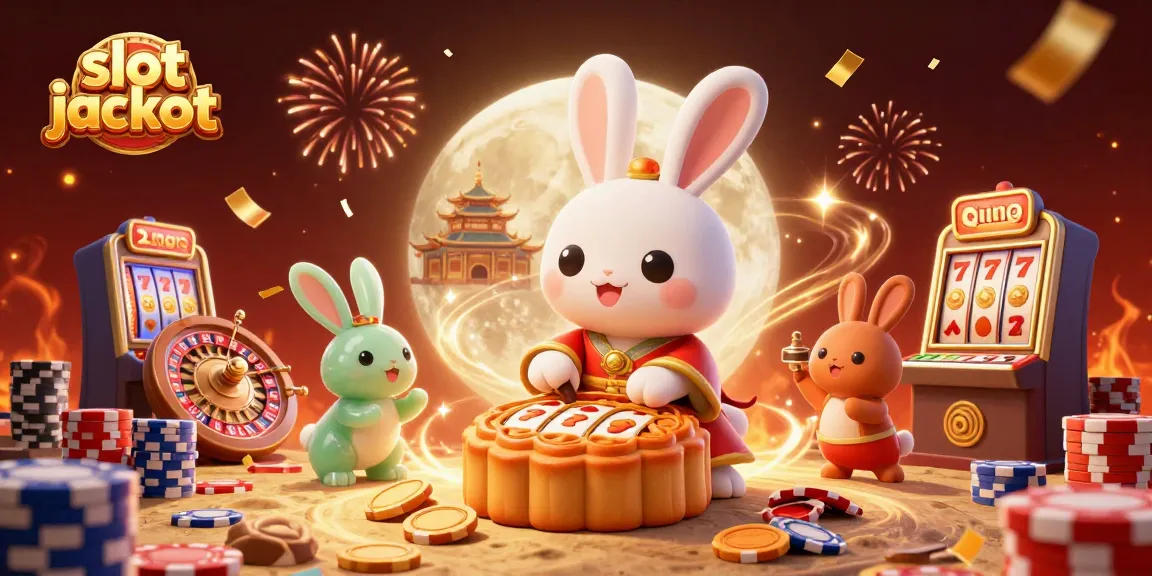 Memenangkan slot jackpot dengan karakter tradisional yang menggambarkan kasino yang meriah.