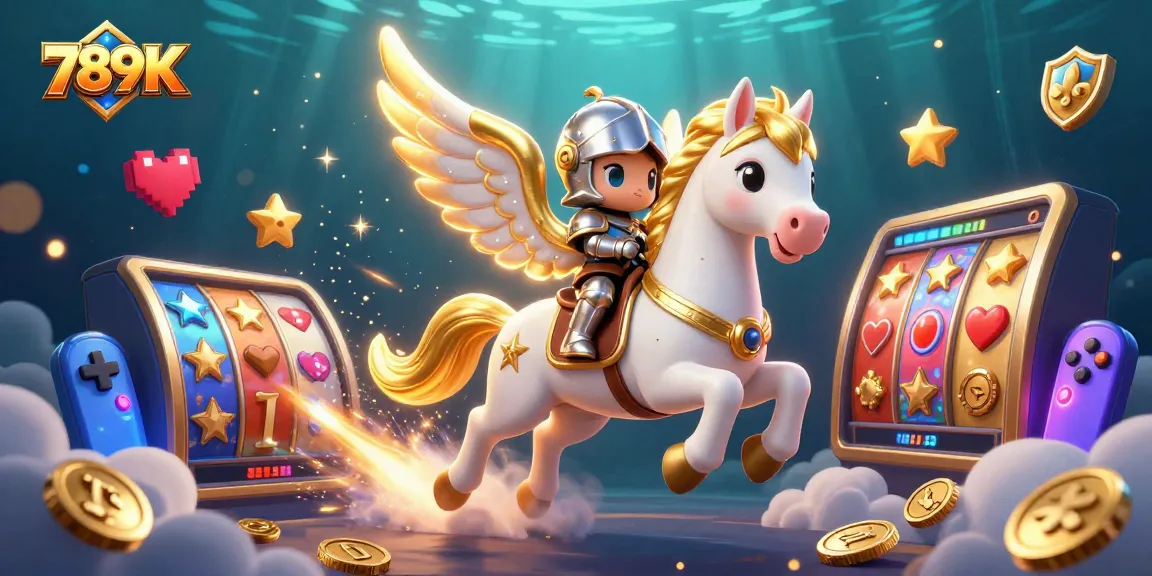 Experience the excitement of 789K with a magical horse in a vibrant casino world.