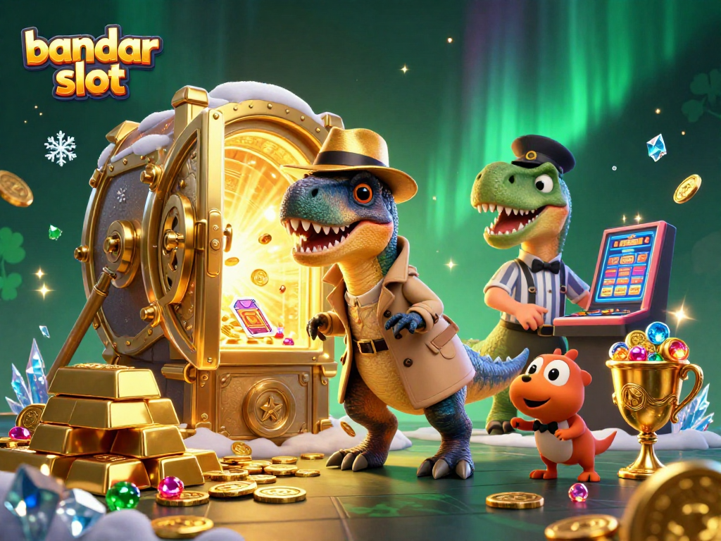 Permainan bandar slot dengan velociraptor dan stegosaurus, mengintip strategi menang.