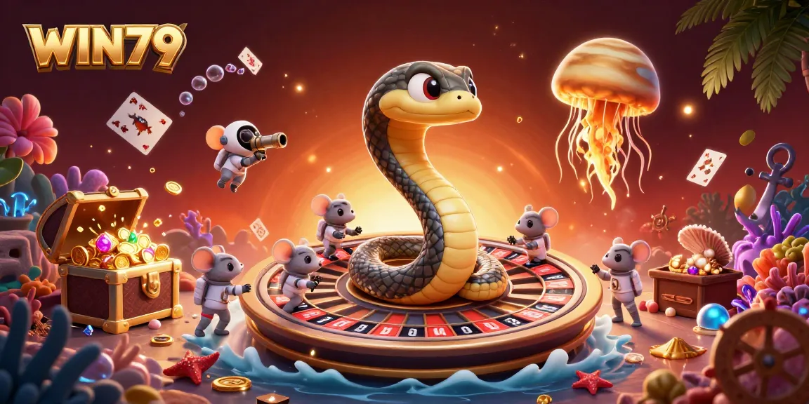 Experience WIN79's dynamic casino atmosphere with vibrant 3D characters and thrilling betting action.