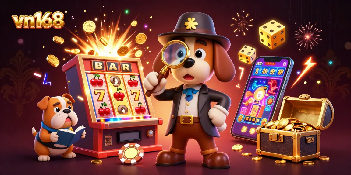 Experience the thrill of vn168 gambling with 3D characters surrounded by a vibrant casino scene.