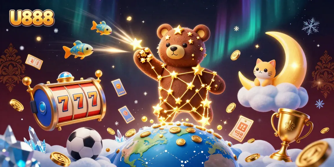 Engage with U888 slots and jackpot excitement in this vibrant and dynamic casino scene.