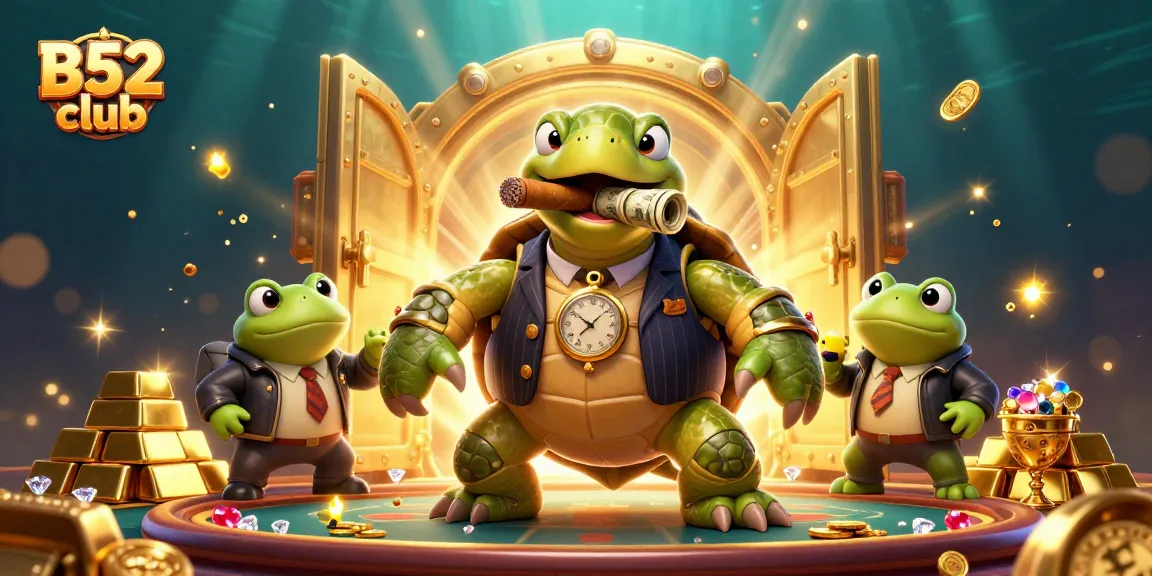 Experience the thrilling adventure at B52 club with lively characters and dazzling casino treasures.