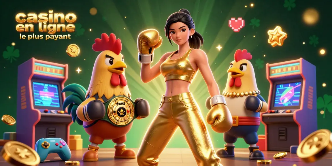 Vivez l'excitation chez casino en ligne le plus payant avec une illustration 3D élégante mettant en avant des éléments de jeu dynamiques.