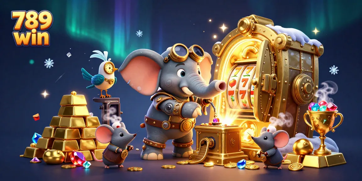 Engage with 789 win's thrilling slot machine experience featuring steampunk elements and dazzling treasures.