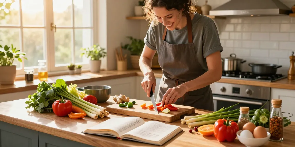 Delicious healthy cooking scene featuring fresh ginger and lemongrass in a vibrant kitchen, illustrating the theme of เว็บสล็อต.