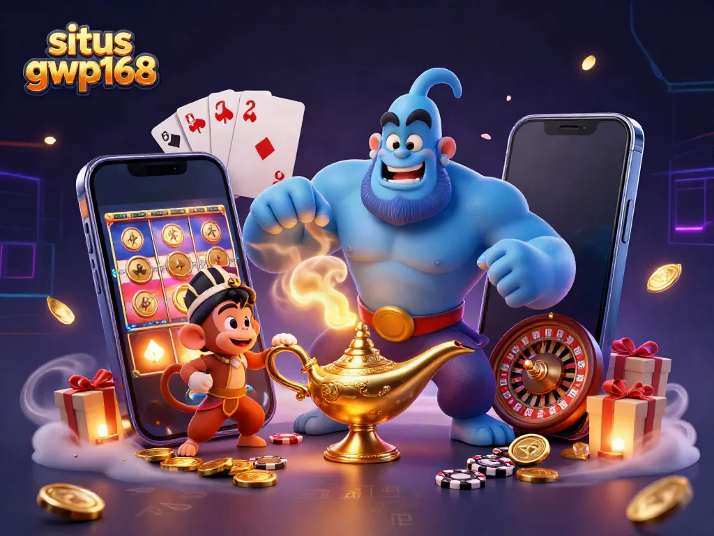 Gambarkan pengalaman bermain situs gwp168 dengan mesin slot dan karakter genie yang menakjubkan.