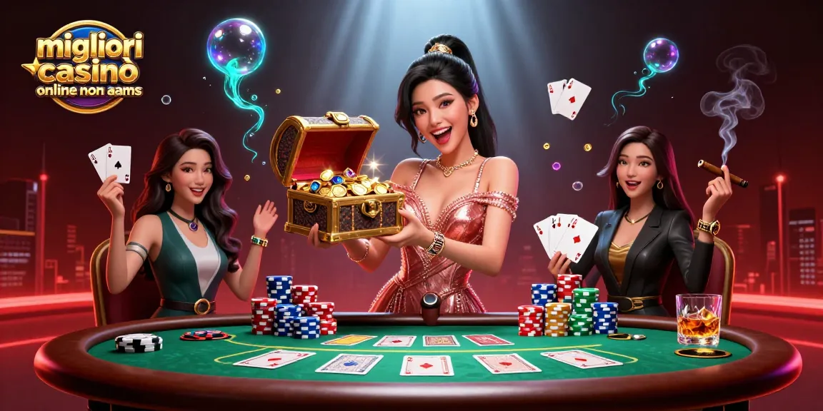 Scopri l'emozione dei migliori casinò online non aams con tesori d'oro e azione pokeristica.