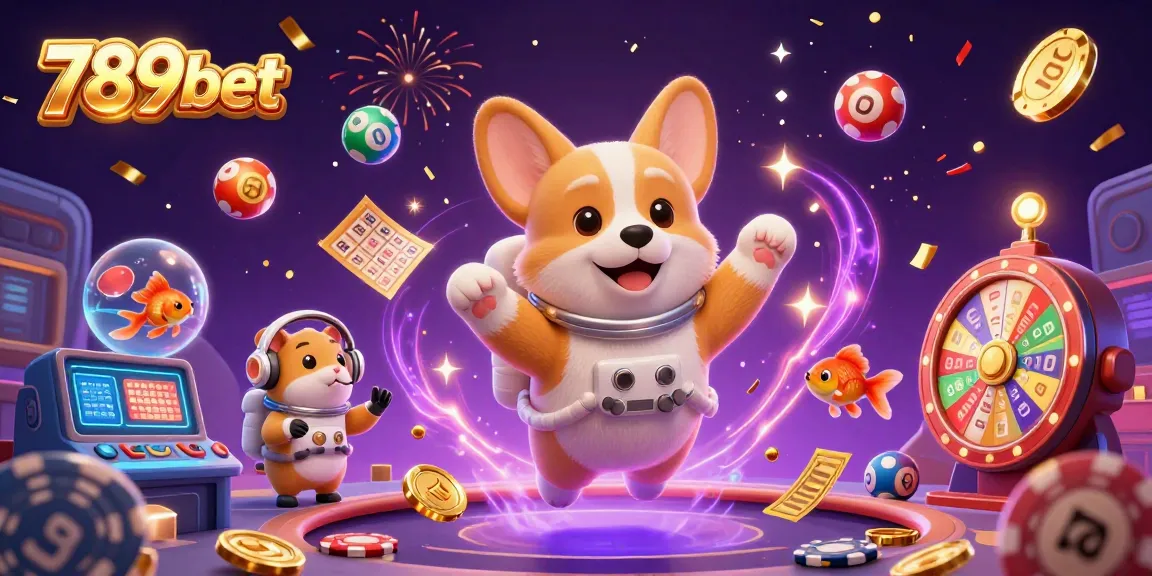 Experience thrilling moments with 789bet in a vibrant 3D digital casino scene filled with gaming excitement.