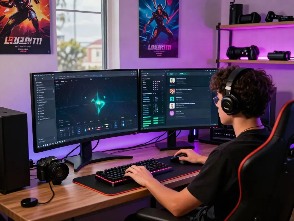 Engaged player using Luxury111 online gaming platform with Gyroscopic Stability Framework on display.