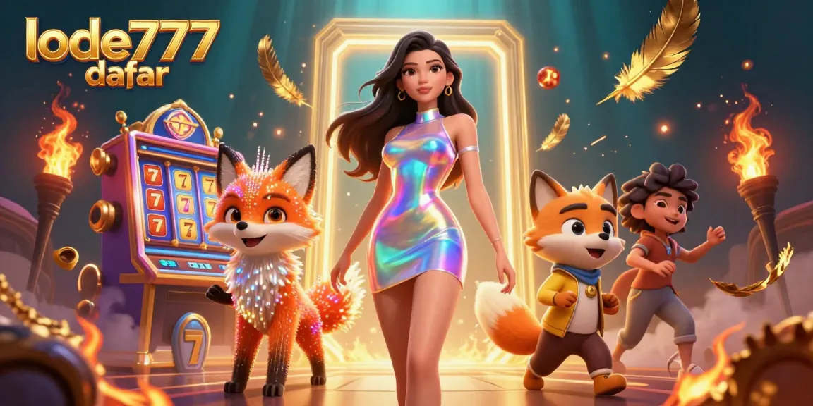Experience the excitement of lode777 daftar with vibrant slot games, golden coins, and rich visual details.
