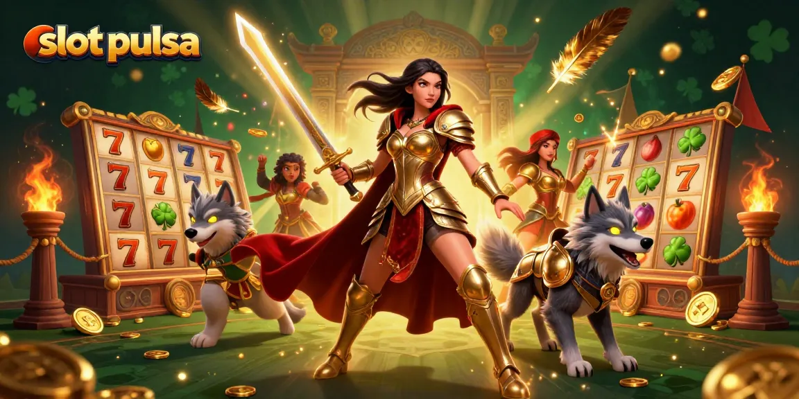Rasakan permainan slot pulsa yang mendebarkan di tengah ratu pejuang yang heroik dan teman serigala yang memikat
