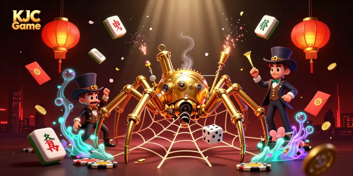 Engage in thrilling KJC Game adventures with a vibrant casino scene featuring dynamic characters and elements.