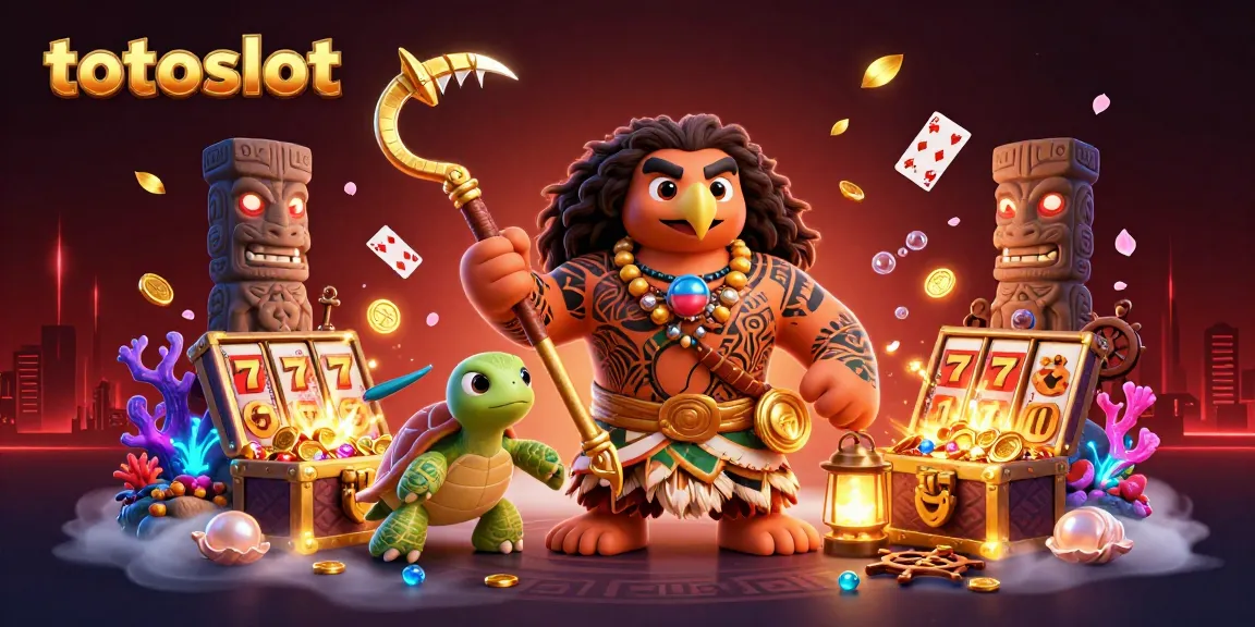 Totoslot captures the thrilling essence of slot games with vibrant characters and dynamic casino elements.