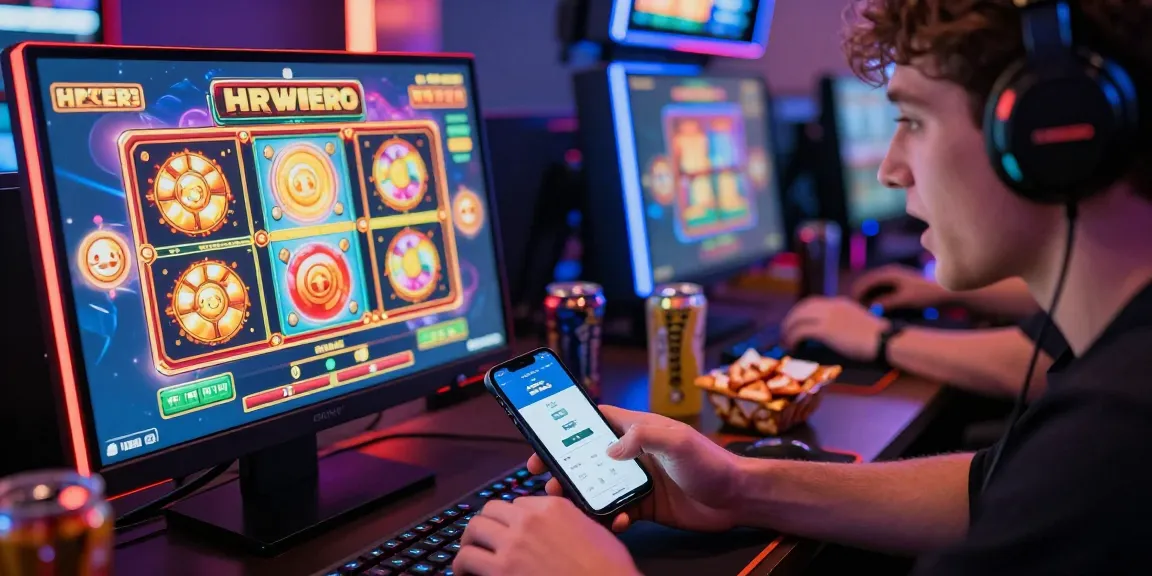Player enjoying deposit pulsa tanpa potongan in an exciting online gaming environment with colorful slot visuals.