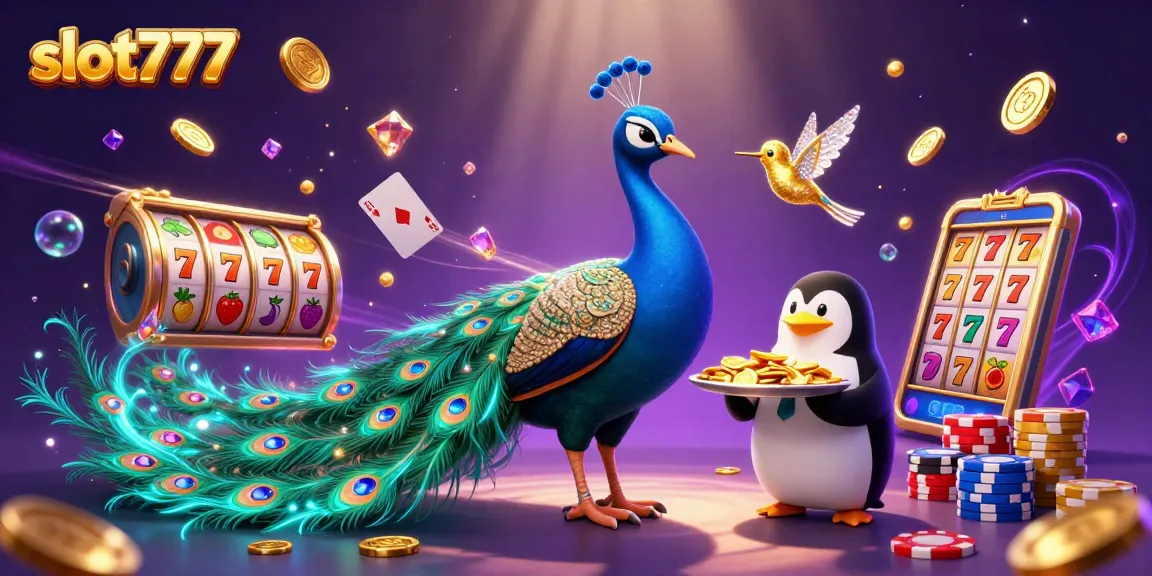 Spin to win with slot777 as sparkling gems and golden coins cascade around exciting characters.
