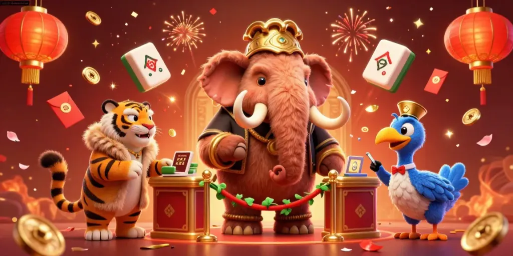 Experience the excitement of zh88 download with a vibrant 3D casino scene featuring cartoon characters and game elements.