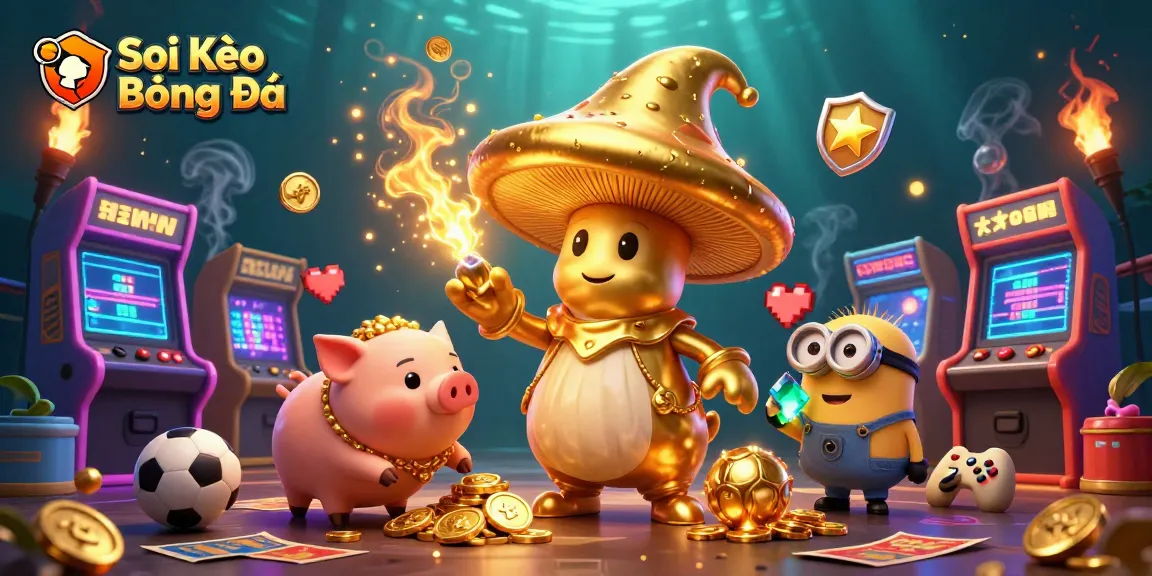 Soi Kèo Bóng Đá highlights dynamic sports betting with magical themes and vibrant casino elements.