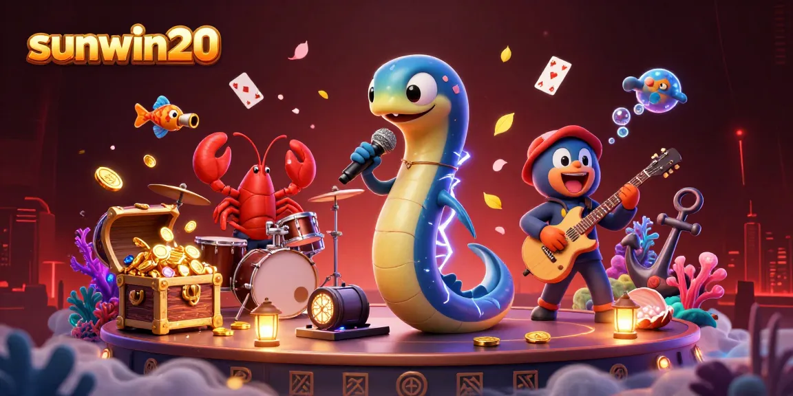 Experience sunwin20's thrilling atmosphere with underwater casino excitement and vibrant characters.