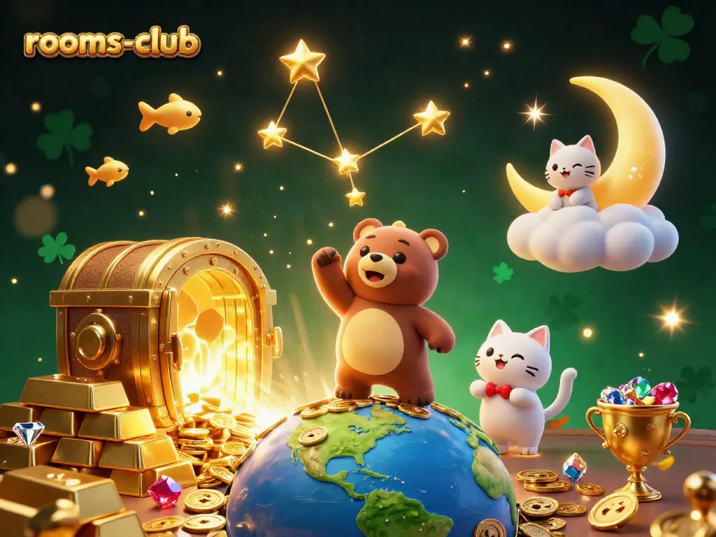 Permainan slot di rooms-club dengan beragam harta berkilau dan karakter interaktif yang menyenangkan.