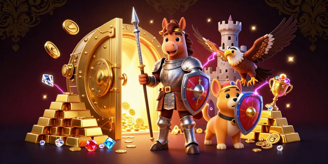 Experience the exciting world of buntogel with golden treasures and vibrant 3D characters in an online gambling adventure.
