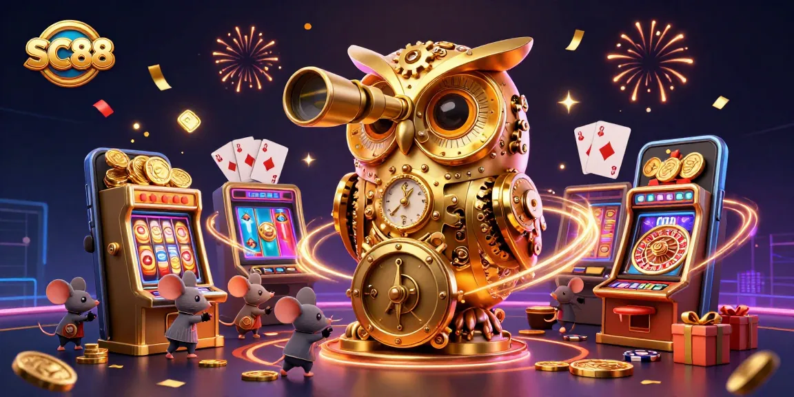 Experience thrilling gameplay at SC88 with a vibrant 3D casino scene filled with magical elements and engaging characters.