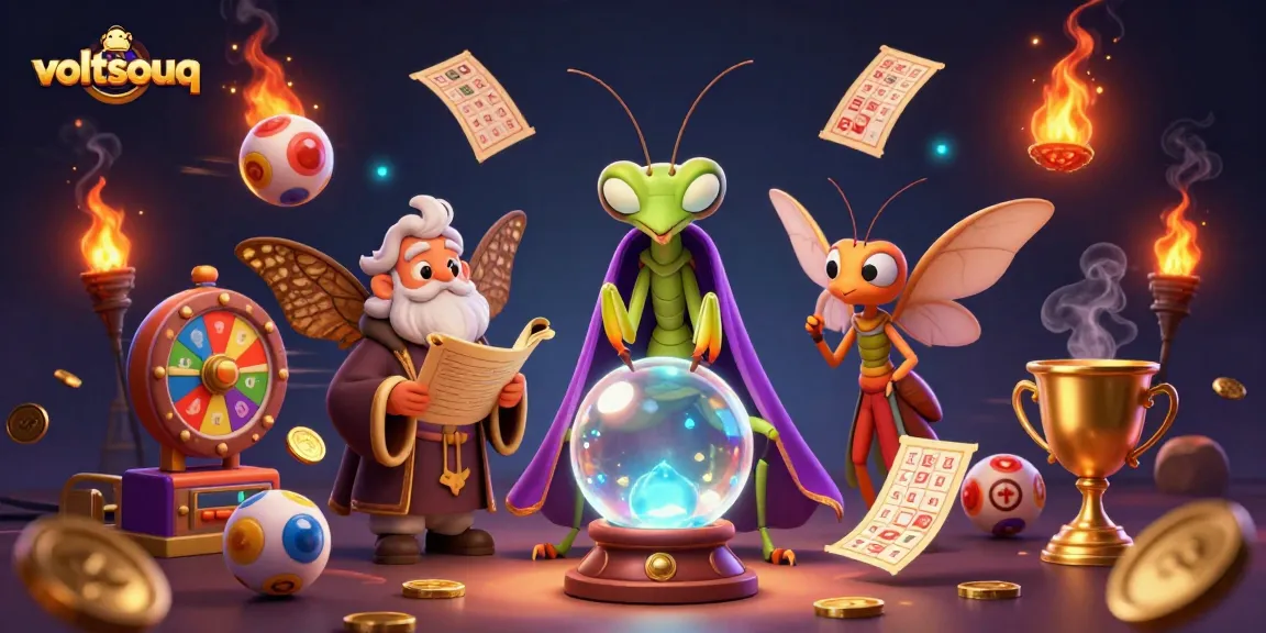 Experience winning lottery strategies with voltsouq in this vibrant 3D illustration.