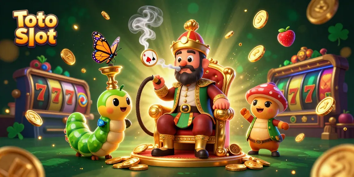 Toto Slot enthusiasts spinning reels and enjoying vibrant gameplay in a colorful casino scene.