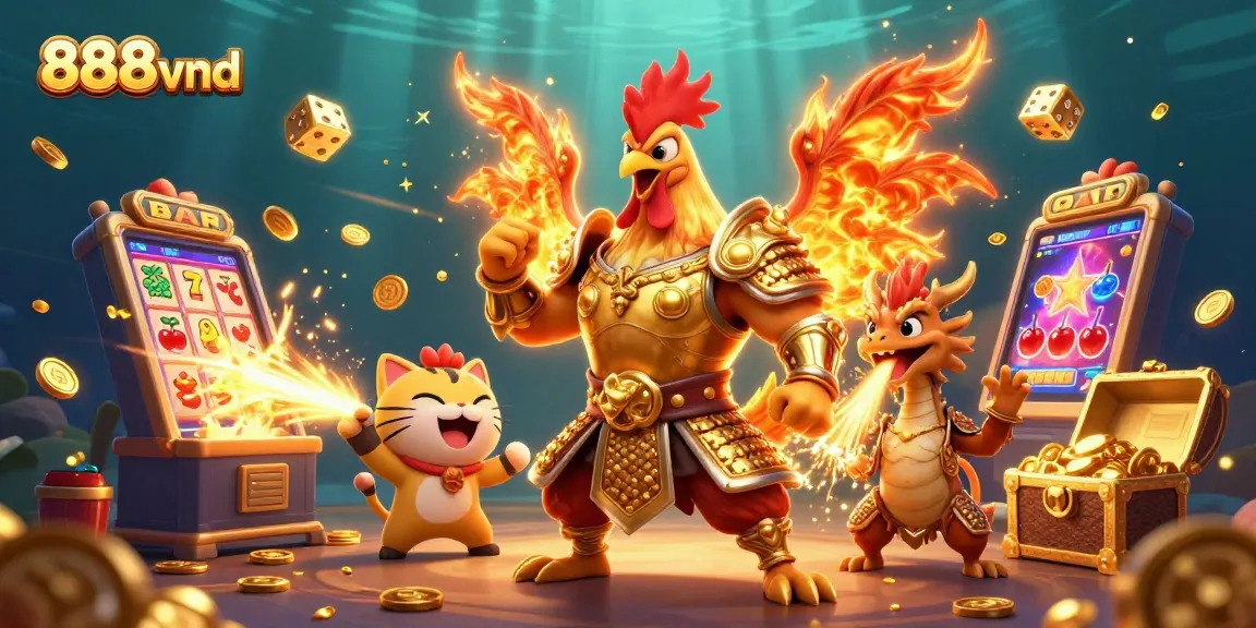 Experience the thrill of 888vnd with exciting slot machines and vibrant characters in action.