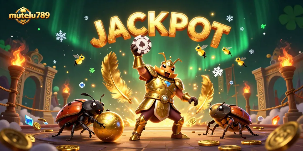 Experience the thrill of wins with mutelu789 through a vibrant beetle-themed jackpot celebration.