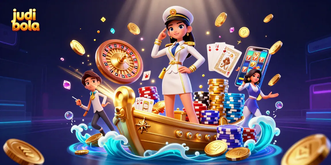 Engage in judi bola action with a vibrant 3D casino scene showcasing Asian elegance.