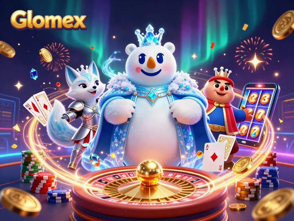 Engage in thrilling gameplay with Glomex as our ice king polar bear and armored snow fox illuminate the casino adventure.