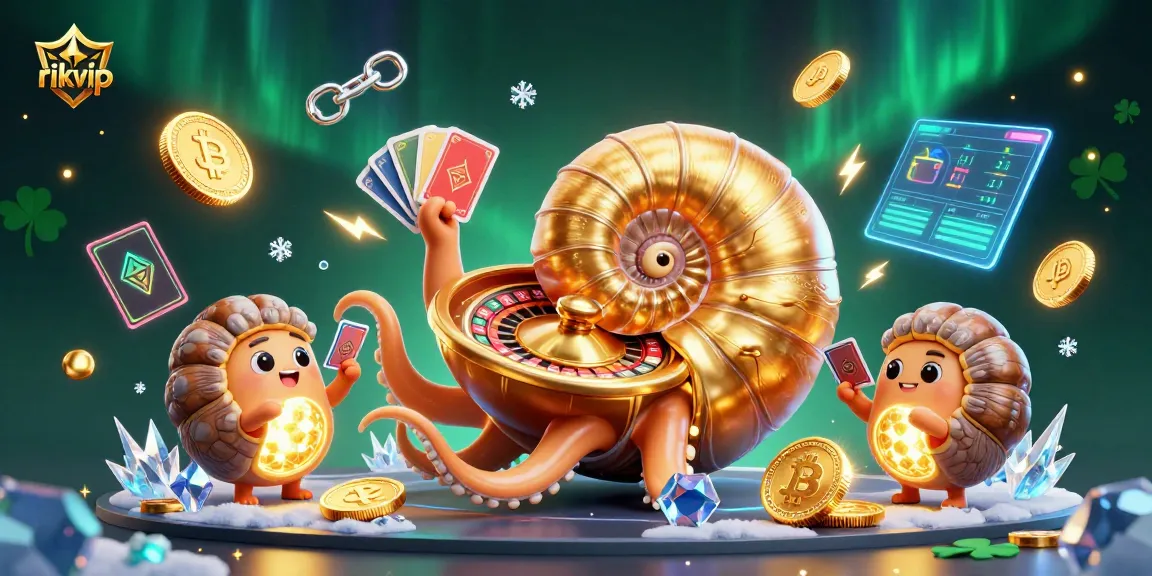 Experience thrilling gameplay at rikvip with a vibrant nautilus-themed casino scene featuring dynamic card handling and crypto elements.