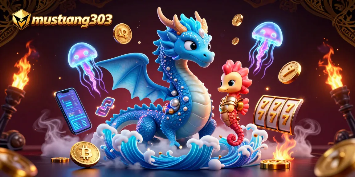 Engage with mustang303 and unlock the magic of casino gaming with vibrant characters and slot reels.