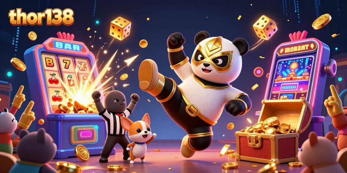 Thor138 ajak penggemar kasino dengan karakter 3D kartun dalam pertarungan penuh warna.