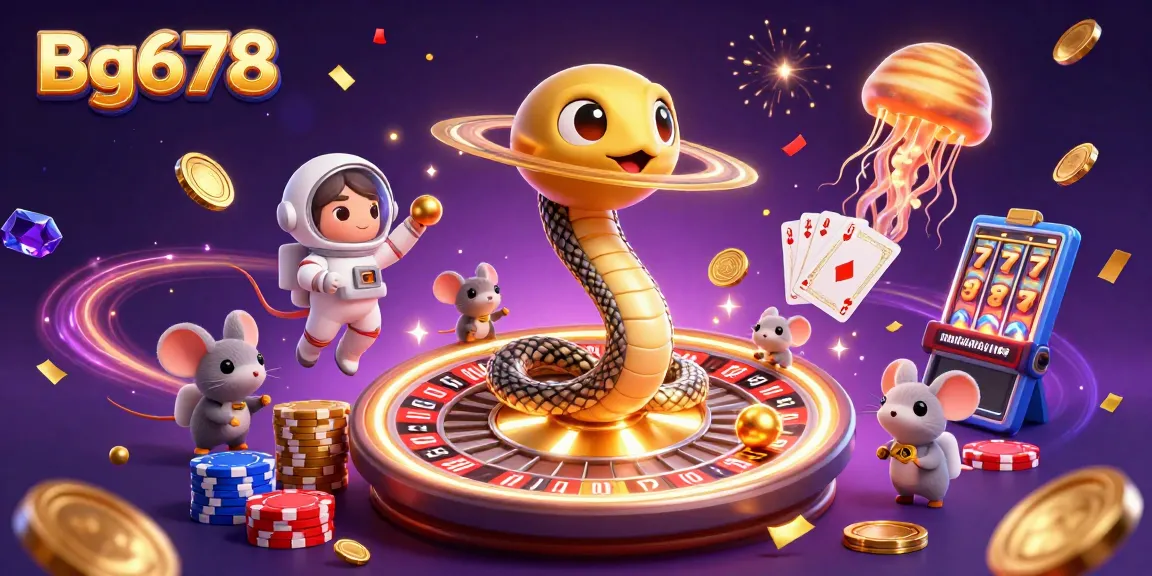 Experience thrilling bets with Bg678 as astronaut mice gamble on cosmic roulette!