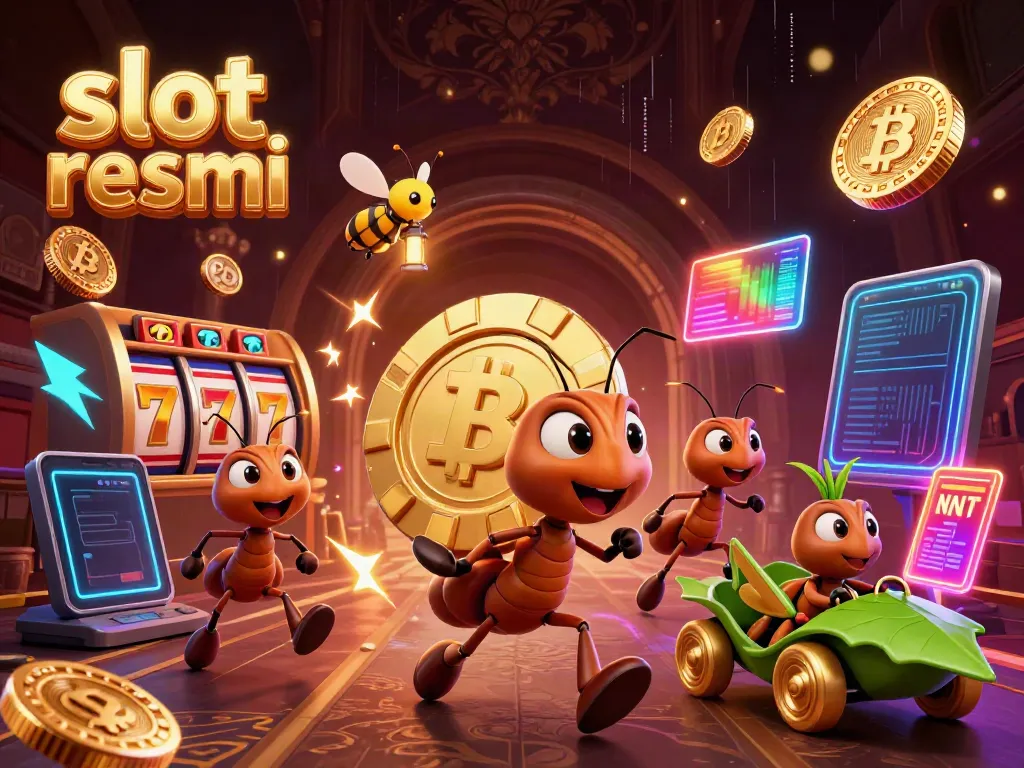 Experience the excitement of slot resmi with animated characters and vibrant casino elements amid rich visuals.