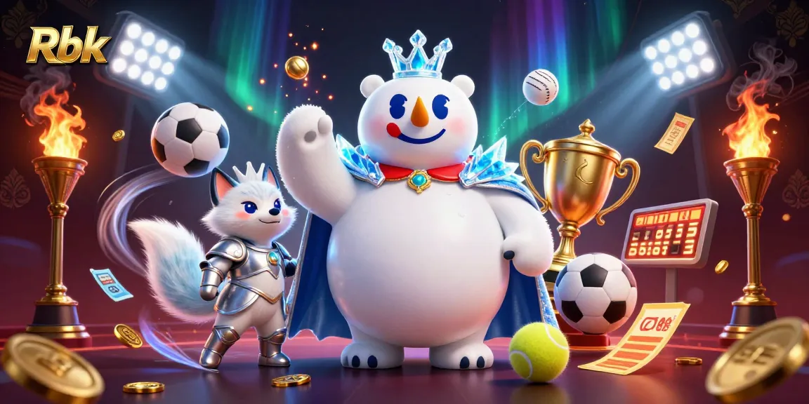 Rbk polar bear and snow fox illuminate vibrant sports betting action with dynamic elements