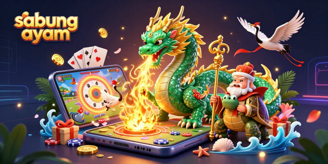 Engage in sabung ayam action with a lively scene showcasing vibrant characters and dynamic game elements.