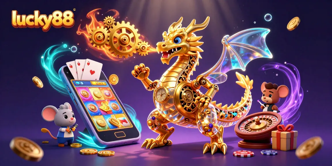 Experience thrilling gameplay with luck at lucky88, featuring golden dragon and jackpot elements.