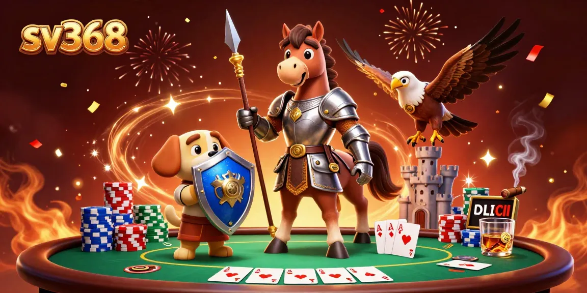 Engage in thrilling sv368 poker excitement with vibrant characters and dynamic gameplay elements.