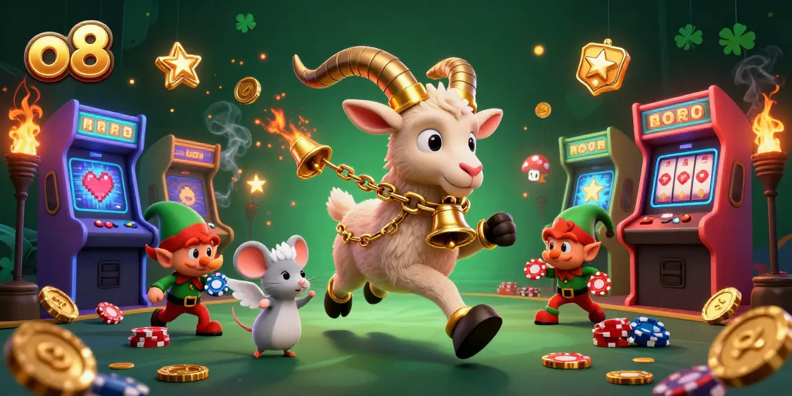 Experience thrilling gaming at o8 casino with Krampus, an angel mouse, and mischievous gremlins.