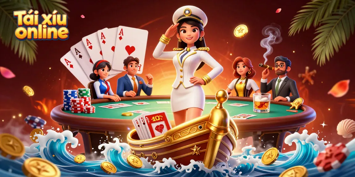 Experience Tài xỉu online action with elegant casino-themed illustration showcasing high-stakes betting elements.