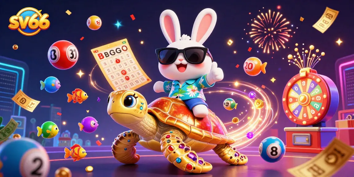 Experience thrilling gameplay at sv66 with lucky rabbit and golden turtle amidst casino games.